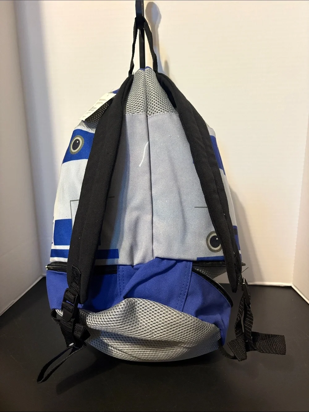 Star Wars Blue and White R2-D2 Kids Drawstring Bag with Red Cord